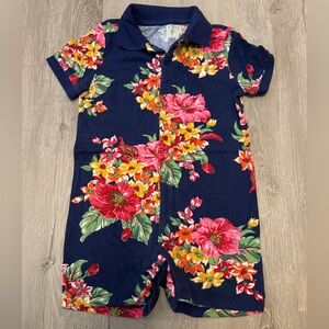 Ralph Lauren Floral Navy Romper